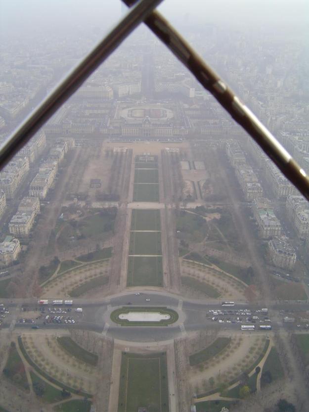 View from the top of the  Eiffel tower
