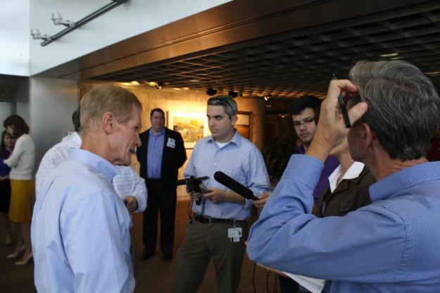 Senator Bill Nelson at the  National High Magnetic Field Laboratory--Leon County is a place that believes in science. 